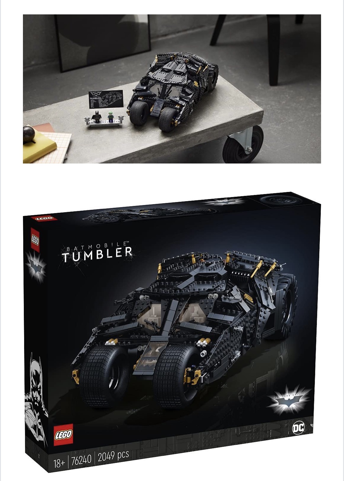 全新LEGO 76240 DC Batman™ Batmobile™ Tumbler 樂高蝙蝠車| Yahoo奇摩拍賣