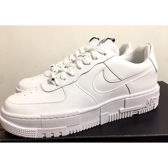 正品】耐克Nike Air Force 1 Pixel 像素純白白色男女款休閒板CK6649