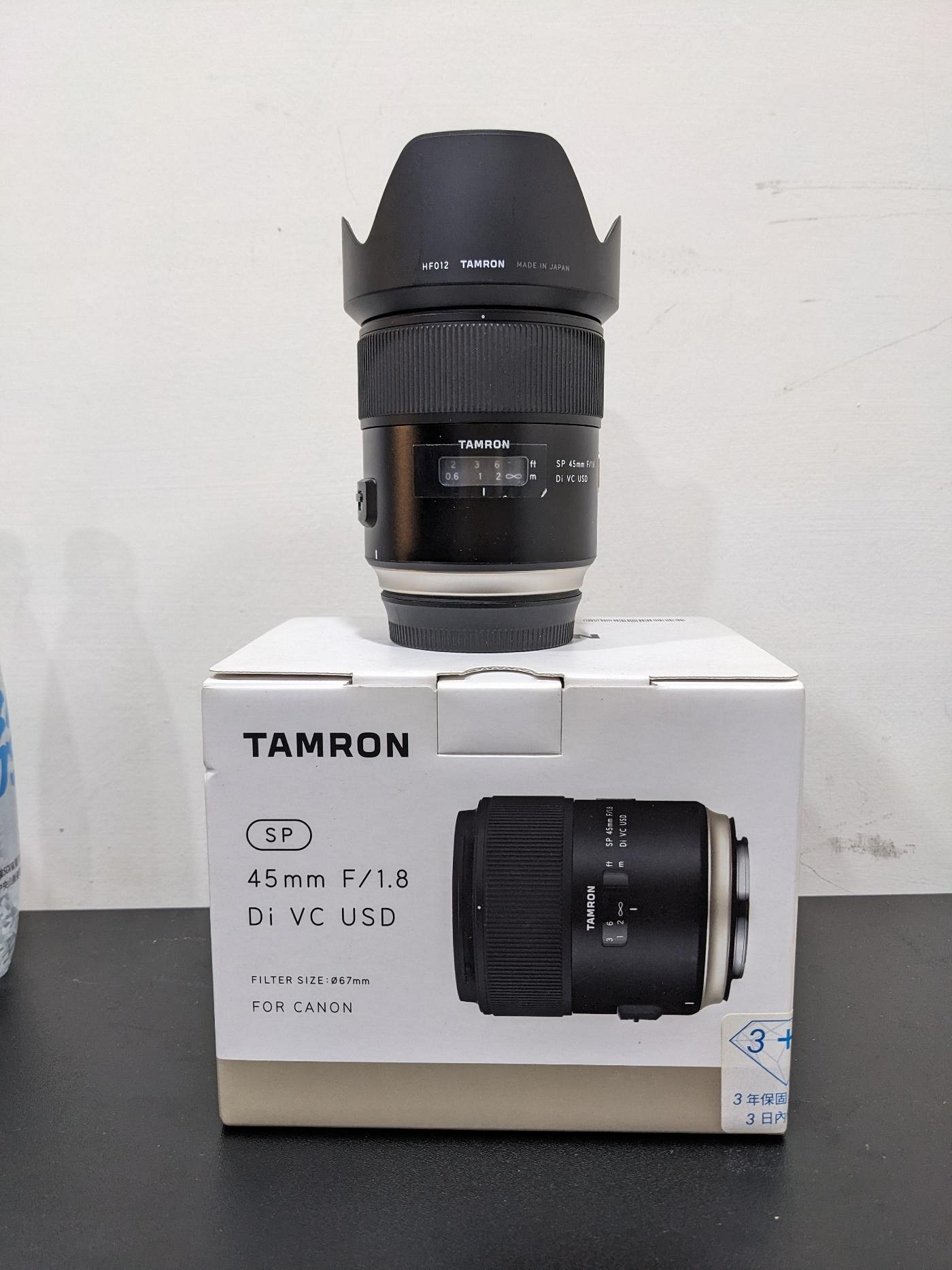 Canon 用Tamron 45mm F1.8 SP Di VC USD 公司貨防手震少用極新ef接環可