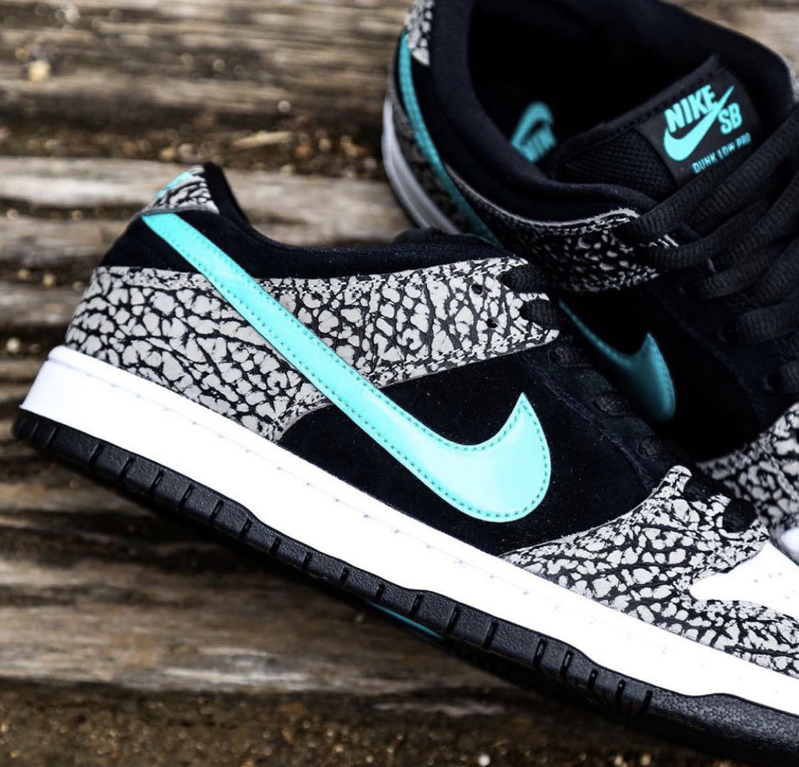 高価値セリー NIKE SB DUNK LOW PRO ELEPHANT atmos 28cm スニーカー