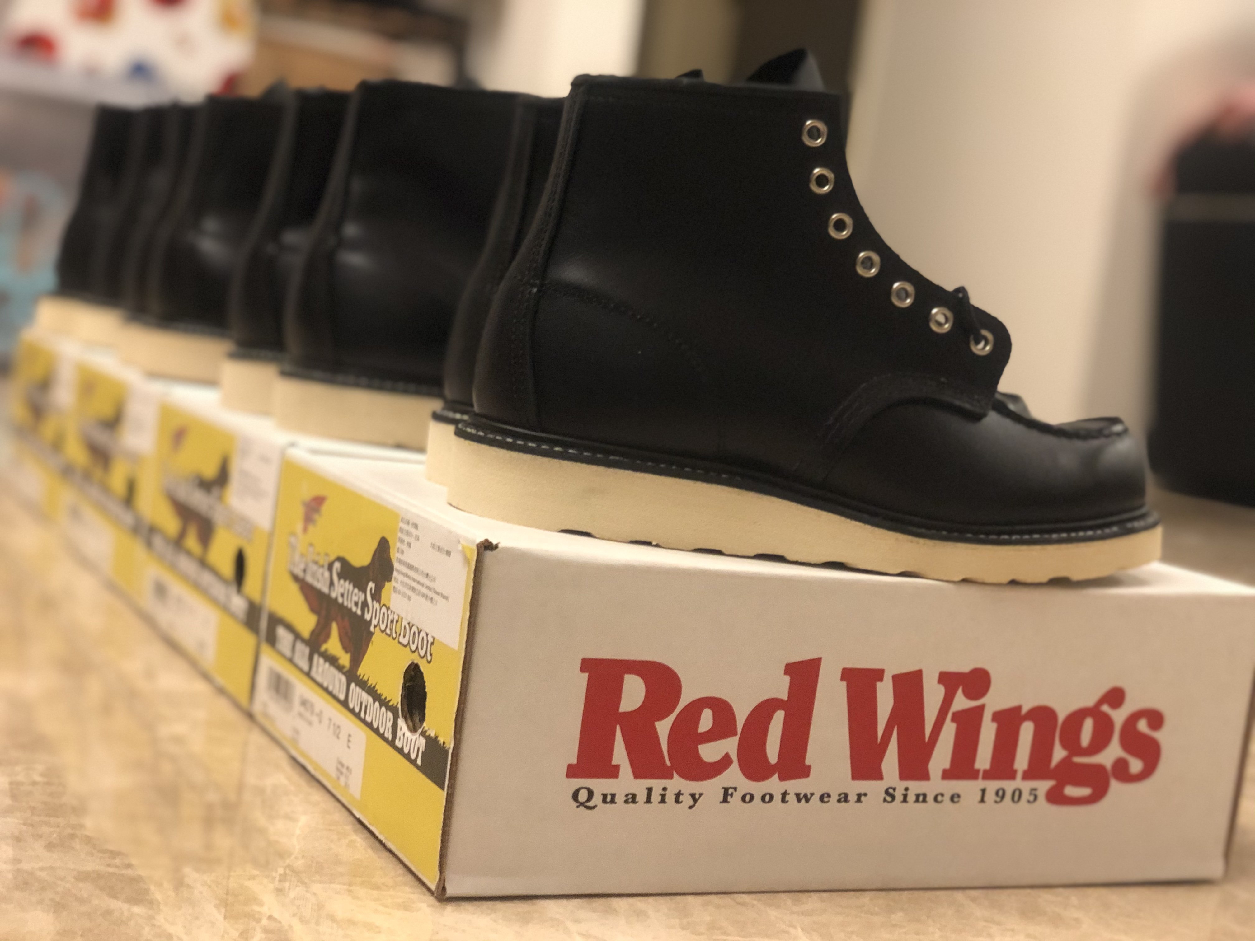 方頭9.5全新Red Wing x fragment design 聯名款MOC-TOE 4679 圓頭4665