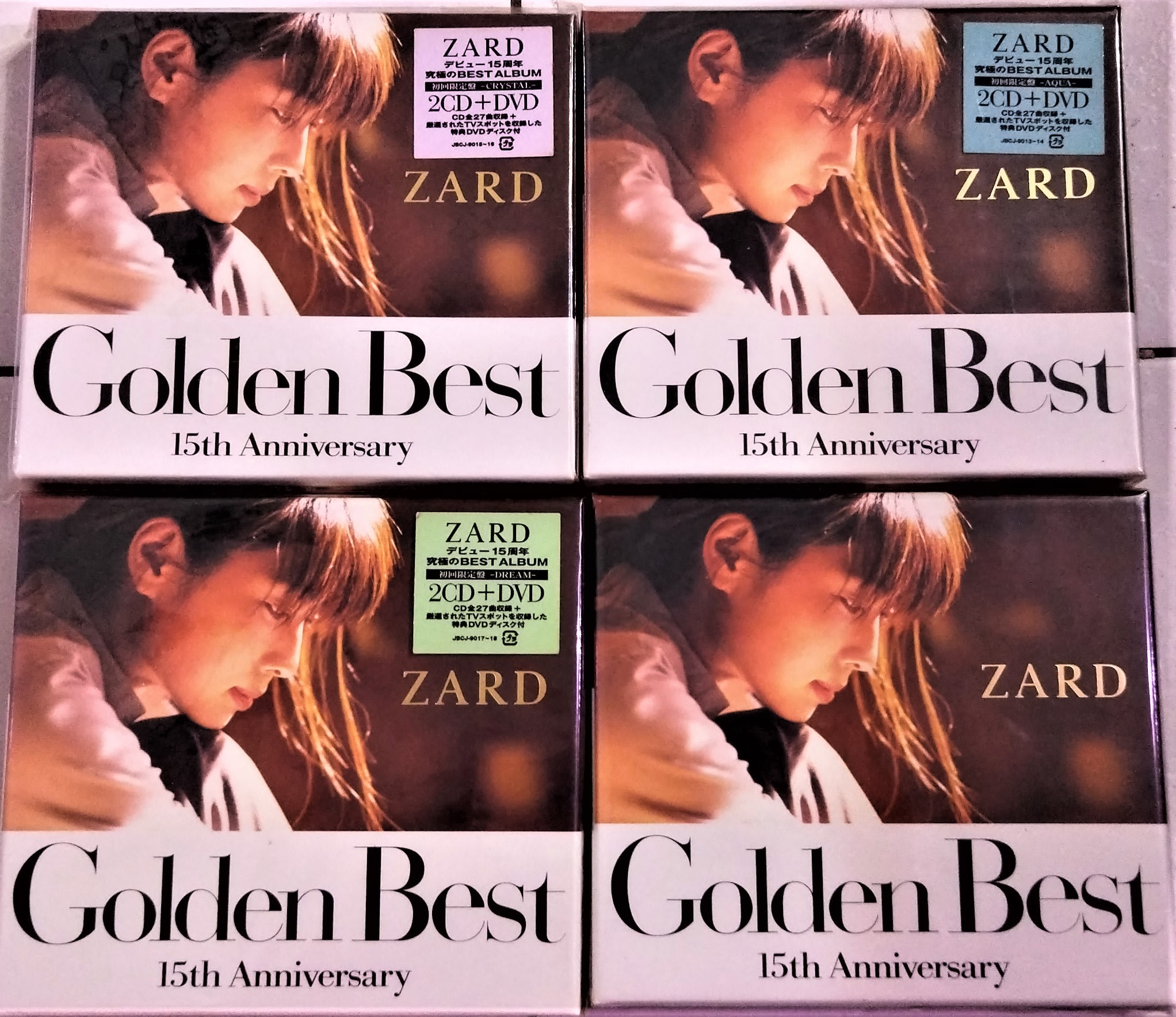 日版全新未拆已絕版 --- ZARD ~ Golden Best 15th Anniversary ( 春夏秋冬 )