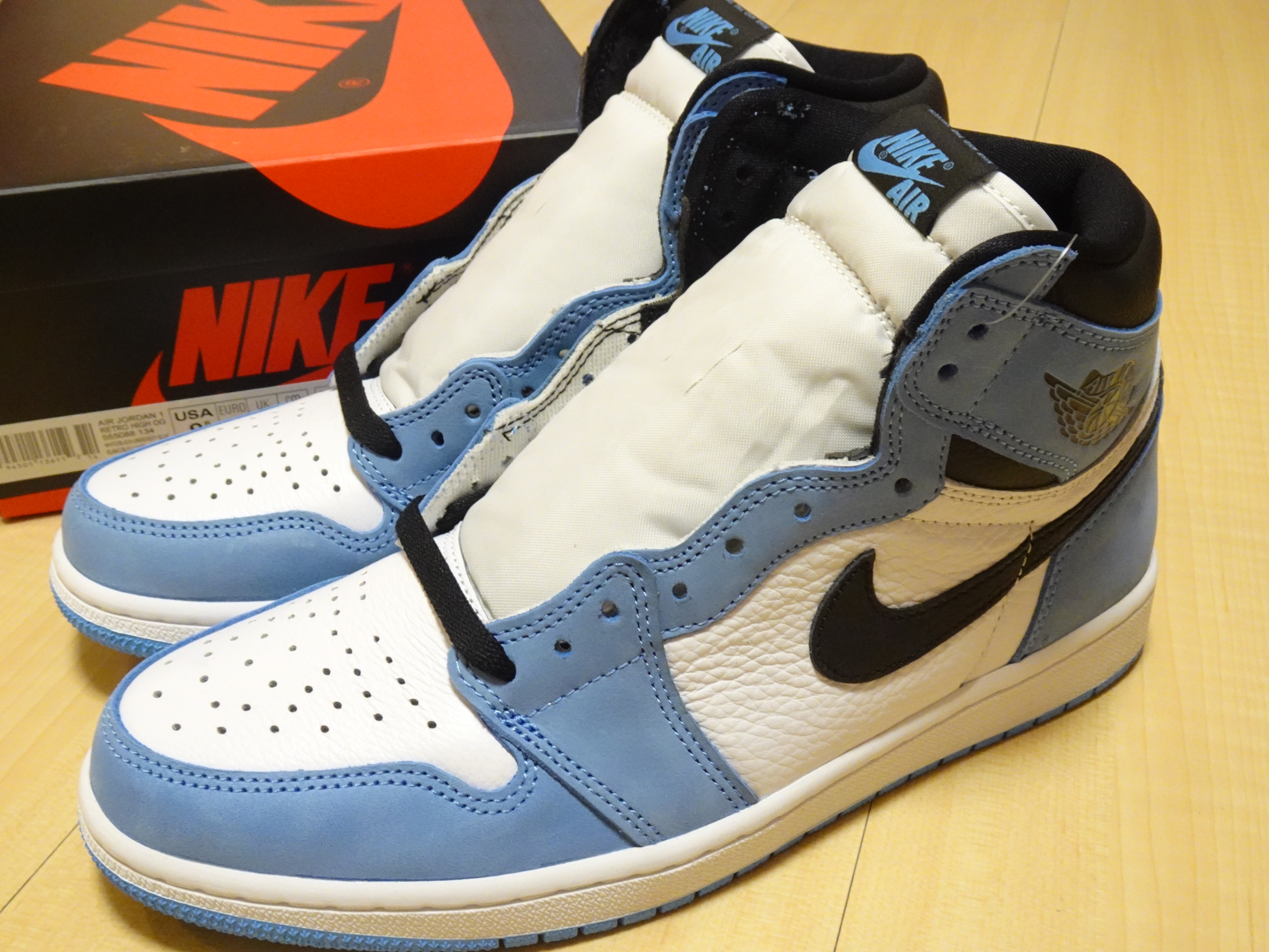 NIKE AIR JORDAN 1 RETRO HIGH OG UNC BLUE 北卡大學北卡藍555088-134