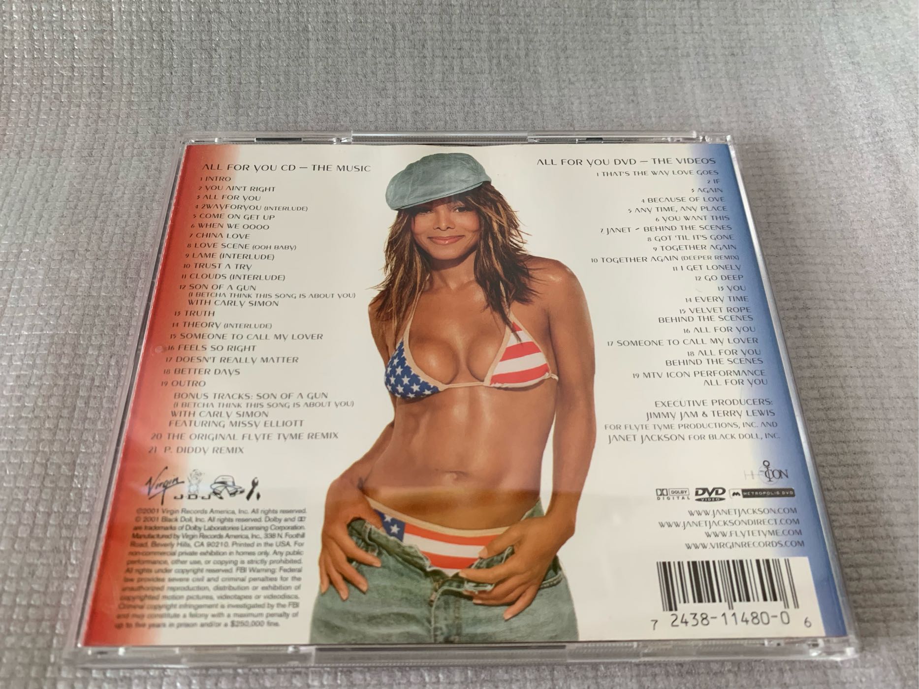 Janet Jackson 珍娜傑克森 All For You CD/DVD美國進口限量雙碟初版（絕版）