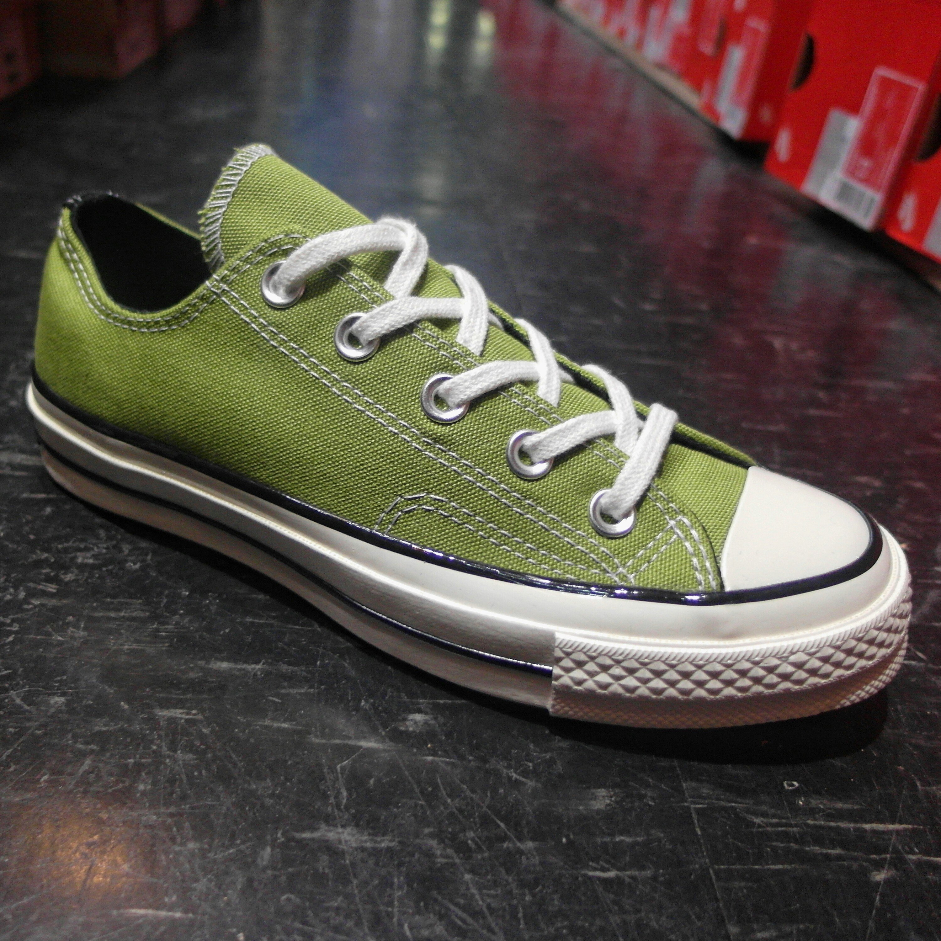 Converse Chuck Taylor All Star 1970s 綠色黑色低筒三星標復刻149447C