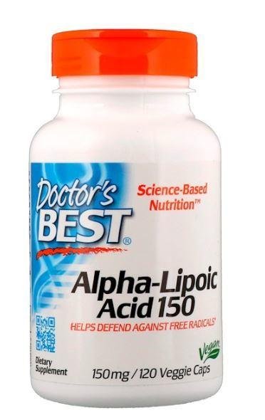 [正貨優惠] Doctors Best 高劑量硫辛酸(Alpha Lipoic Acid)，150mg，120粒素食