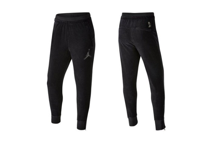 【HYDRA】NIKE JORDAN X OVO VELOUR PANTS Drake 黑 刺繡 貓頭鷹 束口褲 棉褲