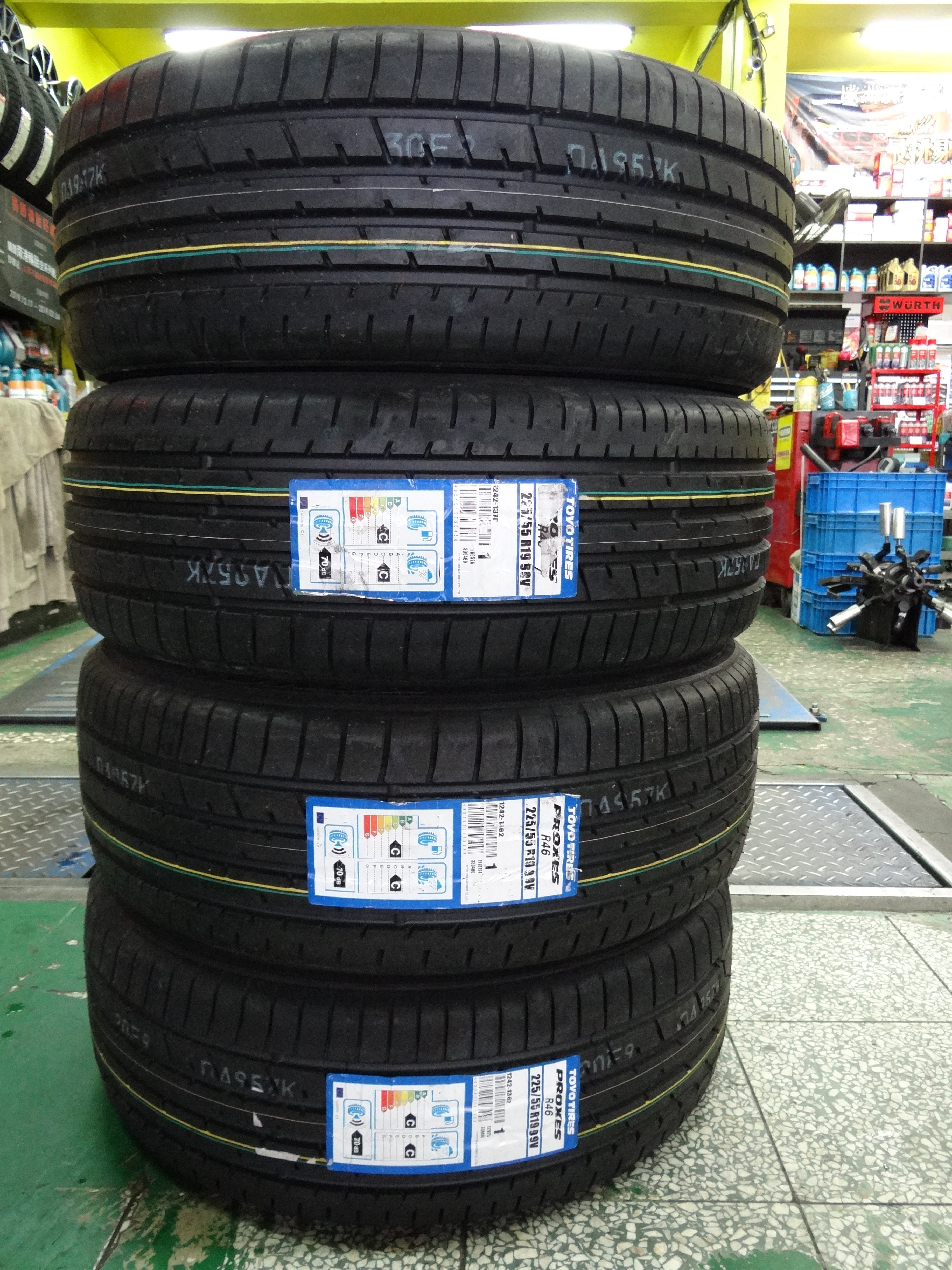 TOYO PROXES R46 55 225 R19 ２本 ⑮ - 通販 - www