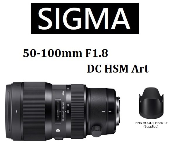 名揚數位【免運/私訊來電再享優惠】SIGMA 50-100mm F1.8 DC HSM ART 恆伸公司貨 保固三年