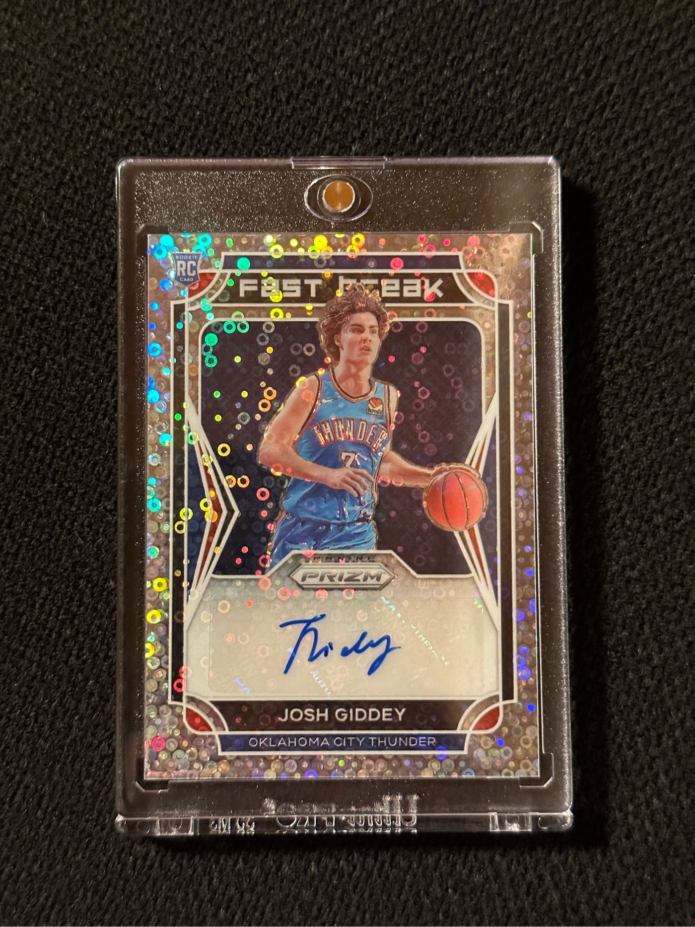 2021-22 Panini Prizm Josh Giddey RC Rookie Silver Disco Fast Break