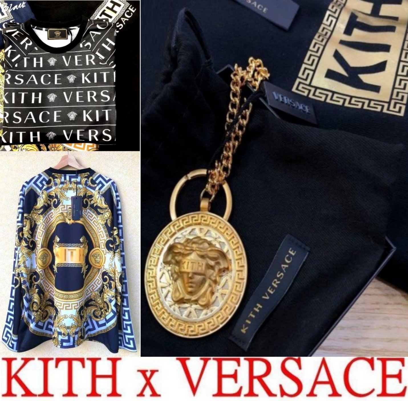 本物の販売 KITH x Versace XL 紺色 www.lagoa.pb.gov.br