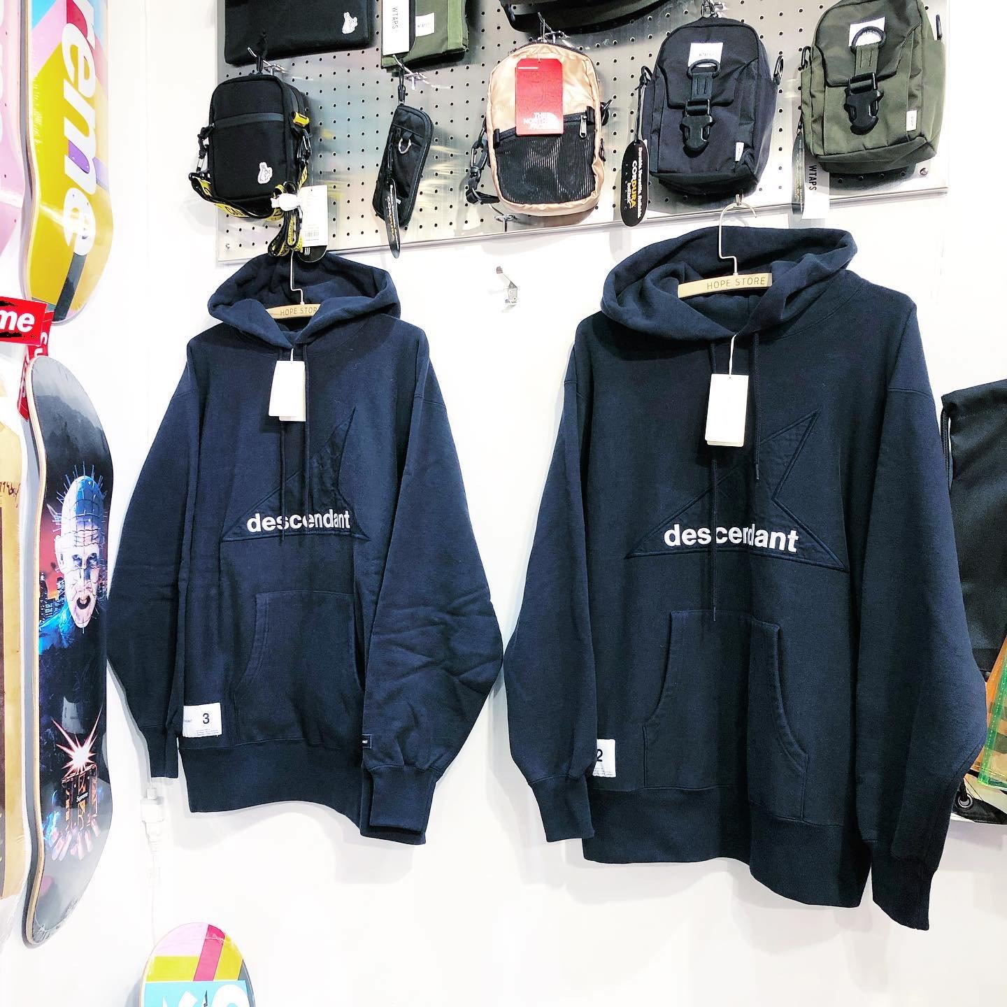 希望商店】 DESCENDANT CETUS HOODED 18SS 經典三角刺繡logo 帽T