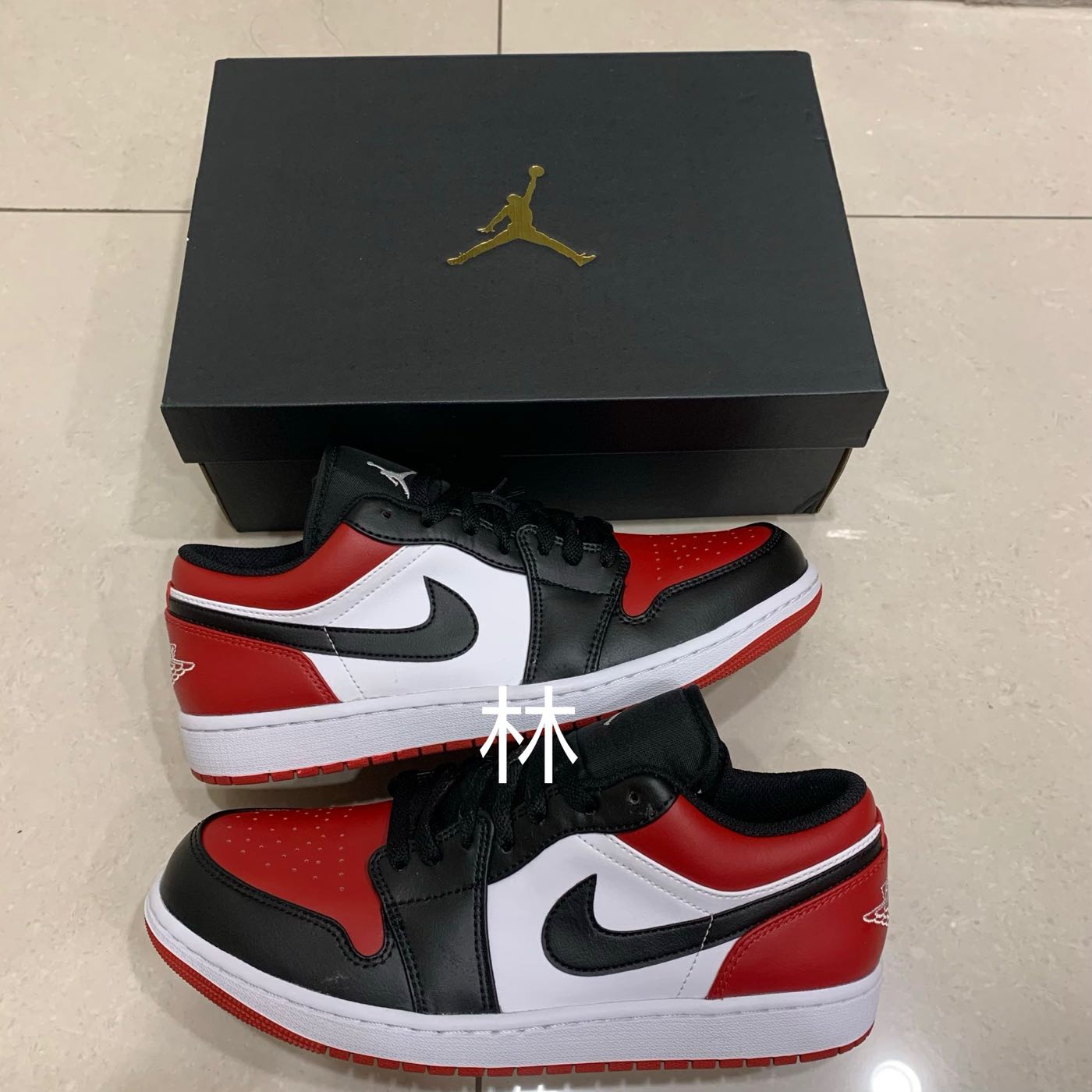 全新現貨Air Jordan 1 Low Bred Toe 低筒黑紅頭黑紅腳趾553558-612