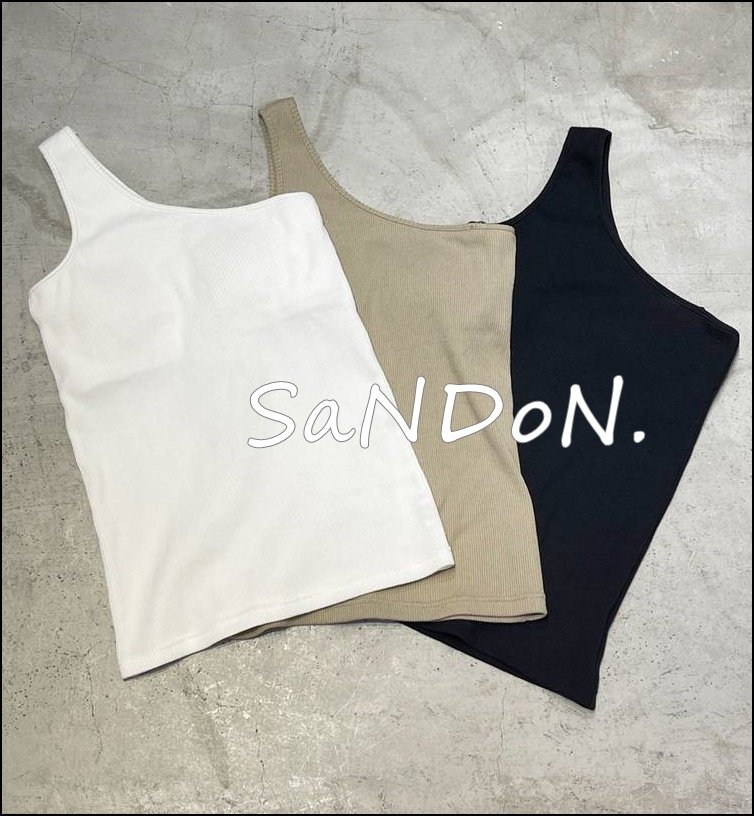 SaNDoN x『UNGRID』萬用搭配 斜邊設計內附胸墊背心 SLY 220516