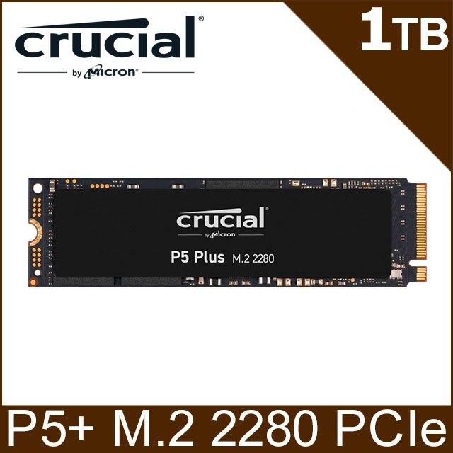 美光 Micron Crucial P5 Plus 2TB NVMe PCIe M.2 SSD【風和資訊】