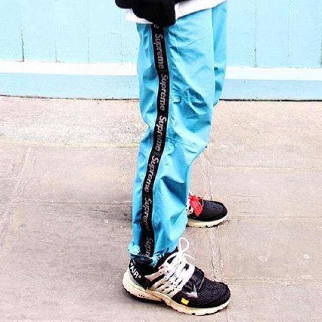 Supreme Taped Seam Pants 3M 藍字體風褲運動褲防潑水box logo wtaps