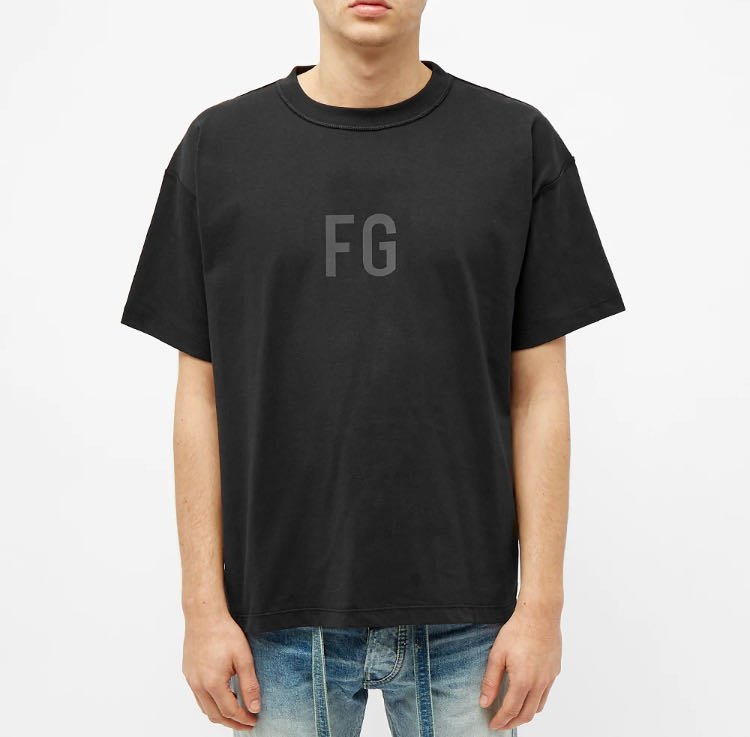 Fear of god fg 3M 反光字體短袖T恤黑色短T t-shirt 全新正品fog tee