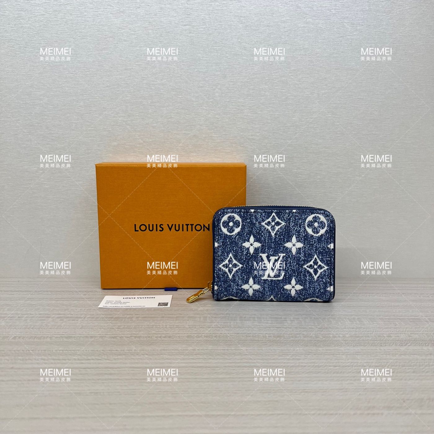 30年老店預購LOUIS VUITTON MONOGRAM ZIPPY COIN PURSE 牛仔零錢包拉鍊