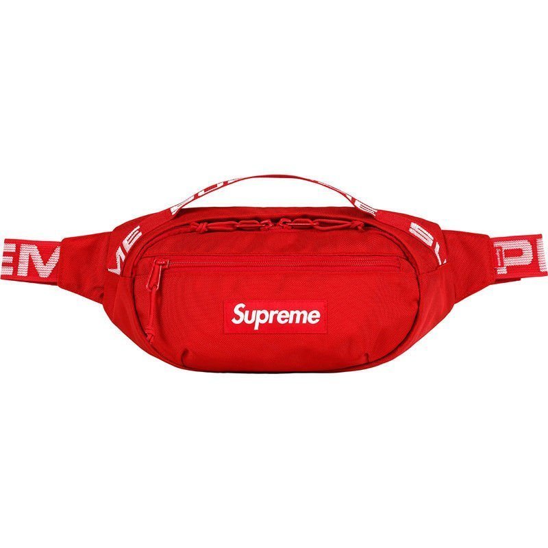 100原廠％Supreme 18SS 44th Waist Bag 肩帶LOGO單肩腰包斜挎包男女胸