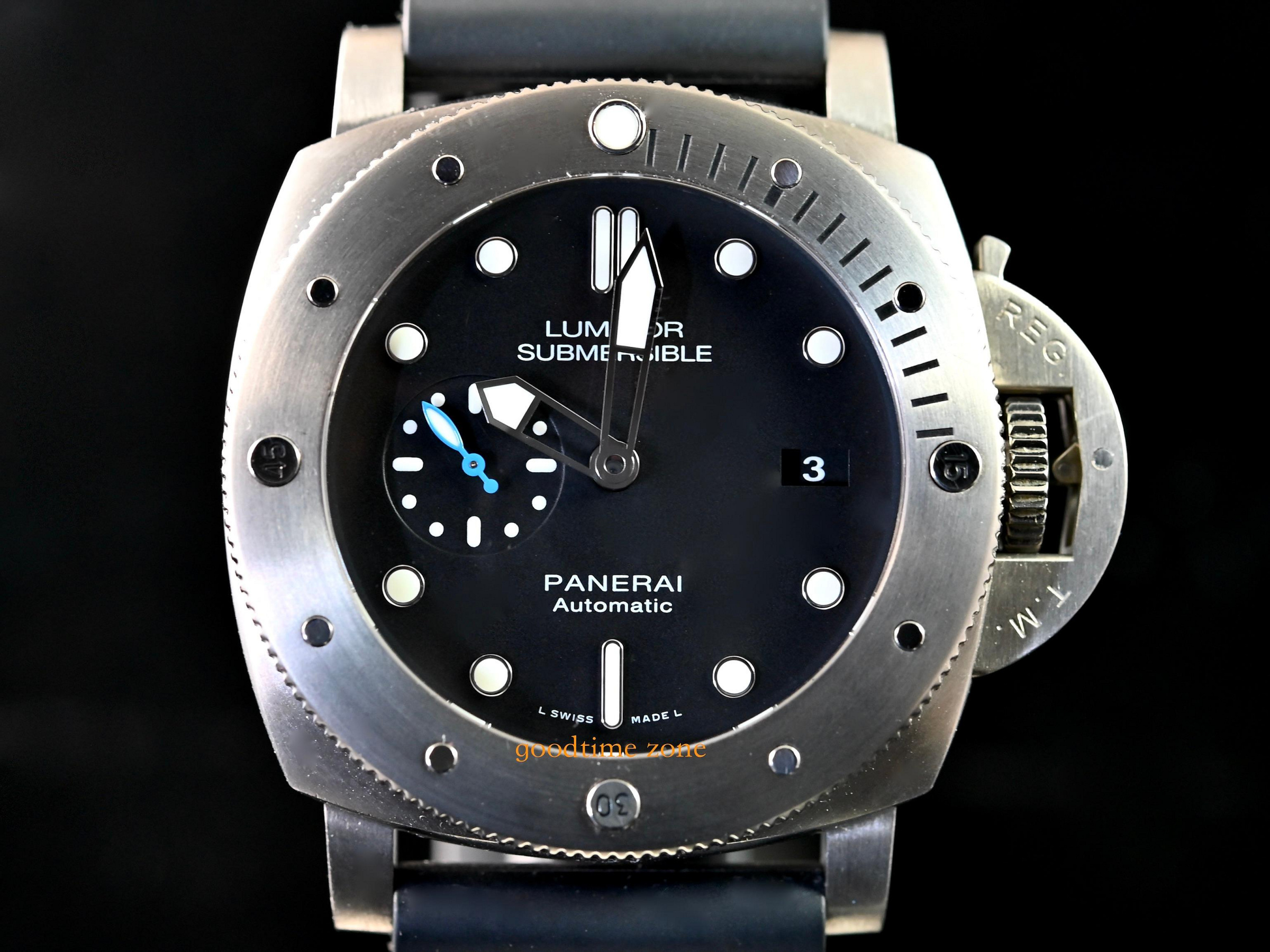 [現貨] Panerai 沛納海 Pam1305 Luminor Submersible 鈦金屬 3日鍊 47mm PN530