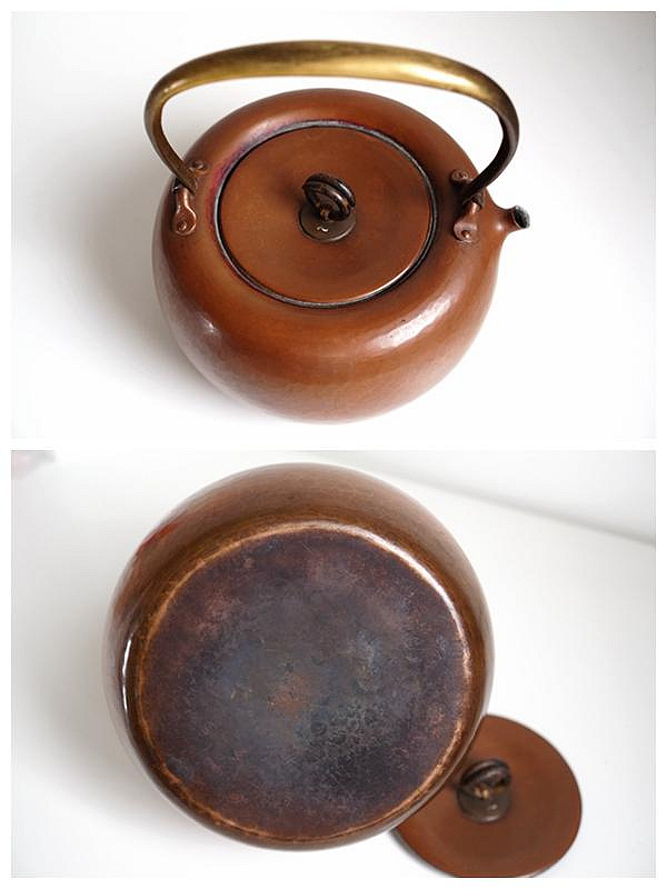 大正時期真鍋靜良口打出銅壺| Yahoo奇摩拍賣