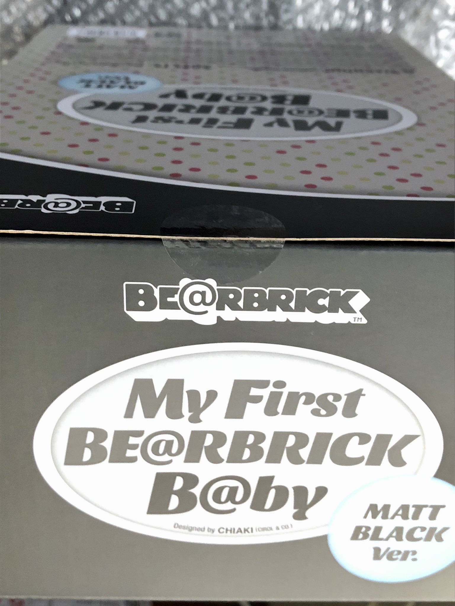 全新正品BE@RBRICK 500％ MY FIRST BEARBRICK BABY MATT BLACK Ver