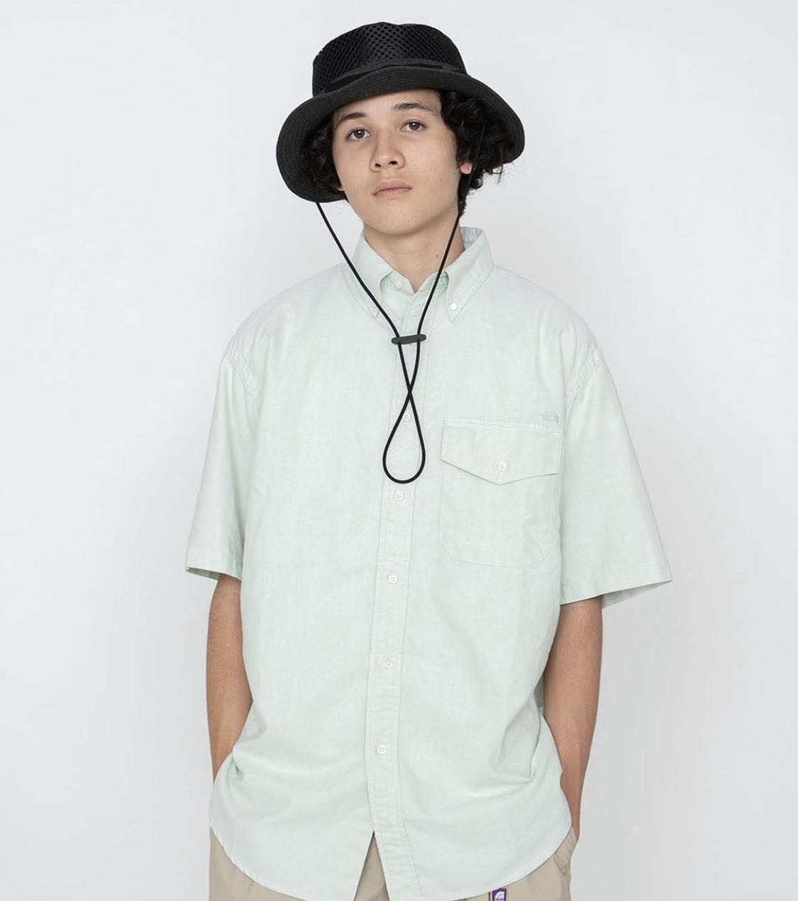 THE NORTH FACE PURPLE LABEL Cotton Polyester OX B.D. H/S Shirt 短 