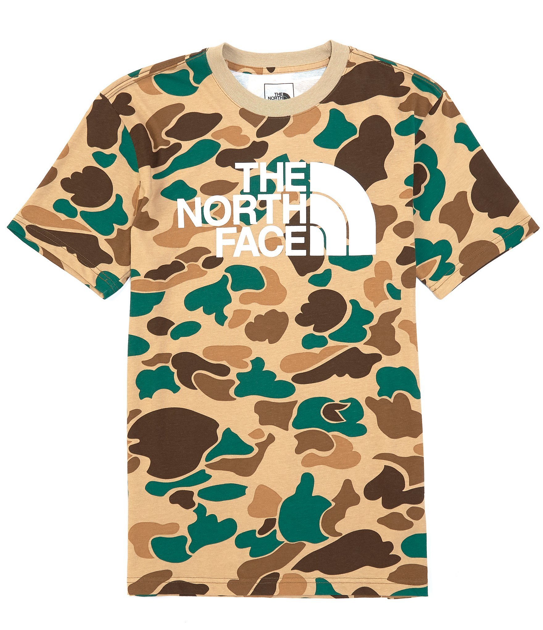 ☆【北臉男生館】【The North Face北臉LOGO印圖迷彩短袖T恤】【TNF001A9】(L)