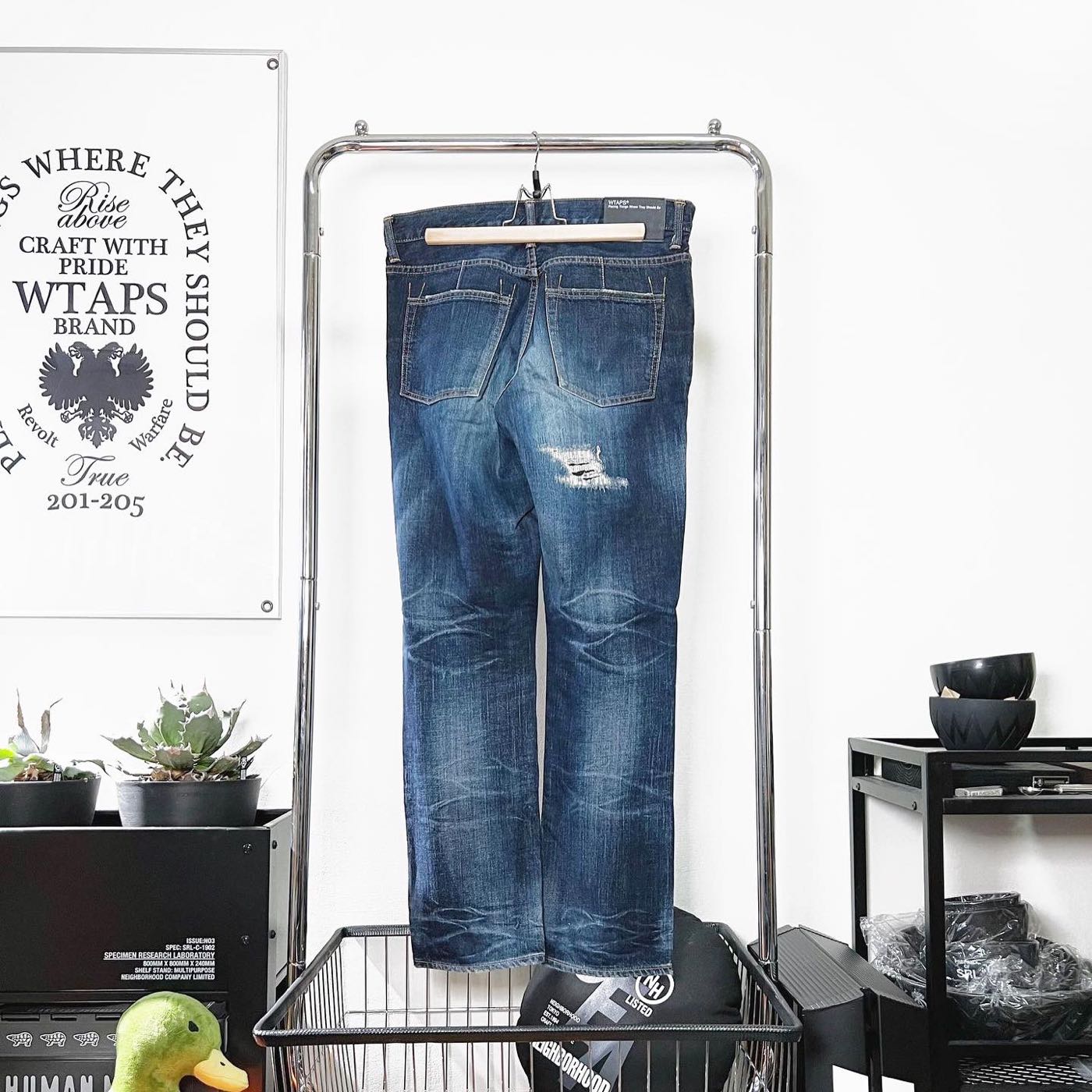 希望商店】WTAPS BLUES SKINNY TRASH 15AW 破壞縫補水洗牛仔褲| Yahoo