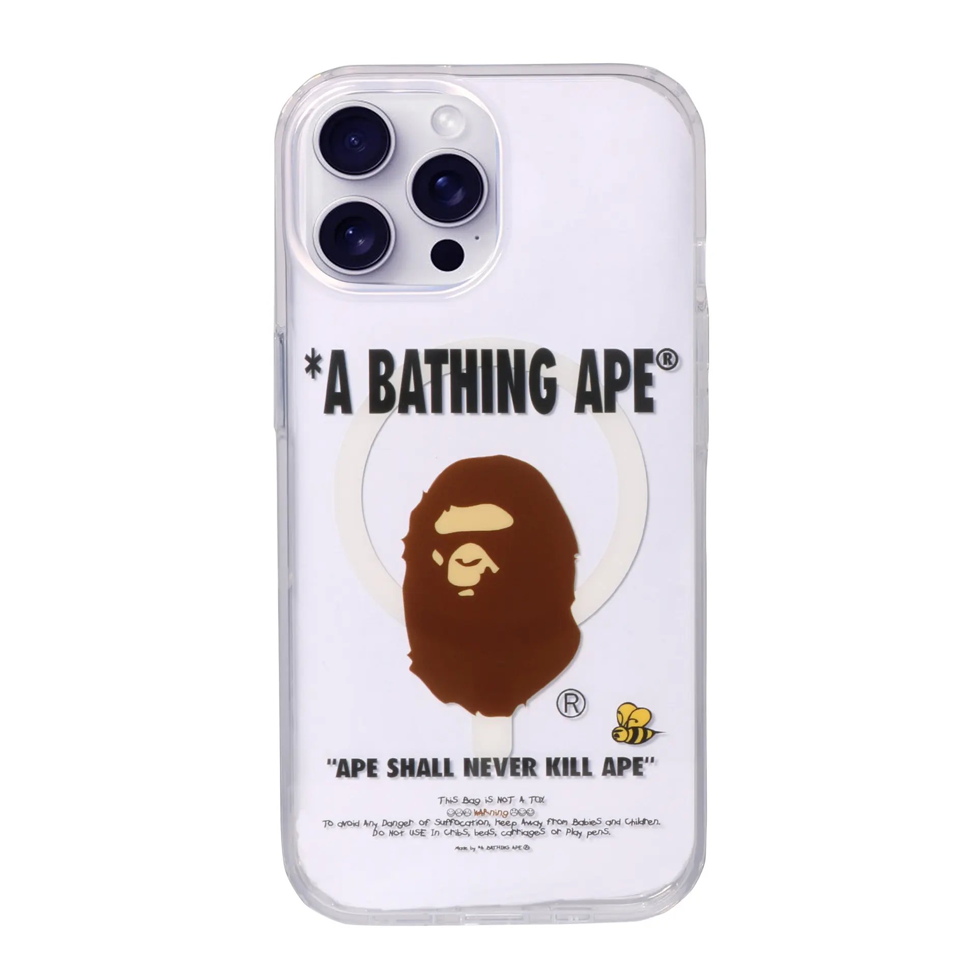 日貨代購CITY】2023AW APE BAPE IPHONE 15 PRO MAX 手機殼透明迷彩現貨