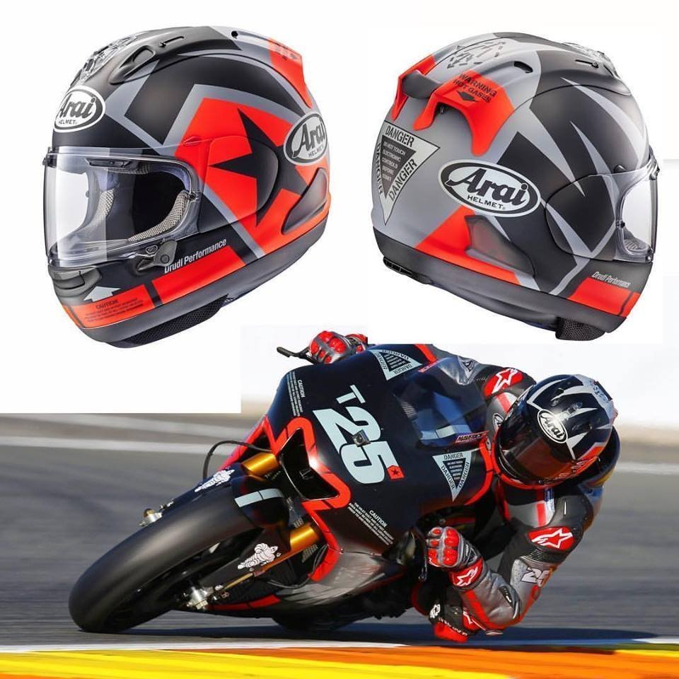 台中皇欣!!正日本名牌ARAI 出品頂級安全帽RX-7X Maverick Vinales !!加