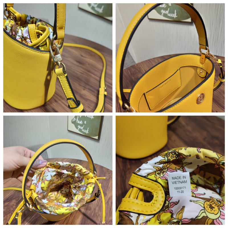 全場限時免運Tory Burch 1919 ROBINSON MINI BUCKET BAG 新款小水桶包菜籃子包