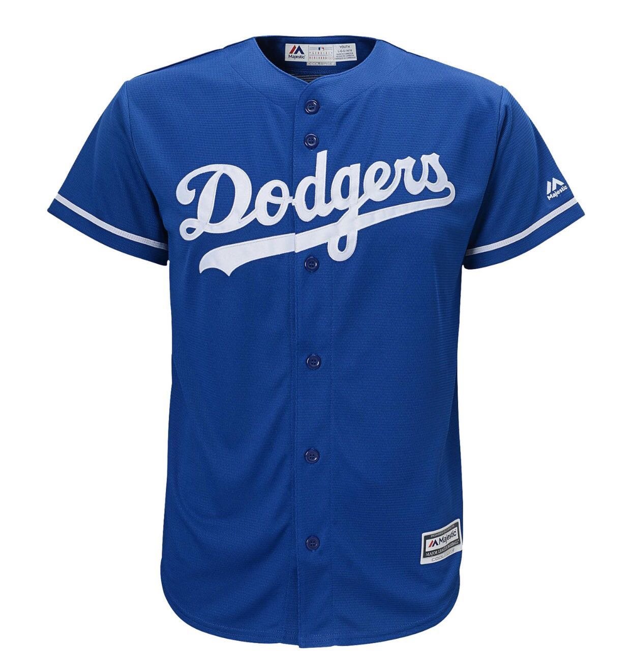 MLB 洛杉磯 道奇隊 Los Angeles Dogers 青年版 Majestic 棒球衣