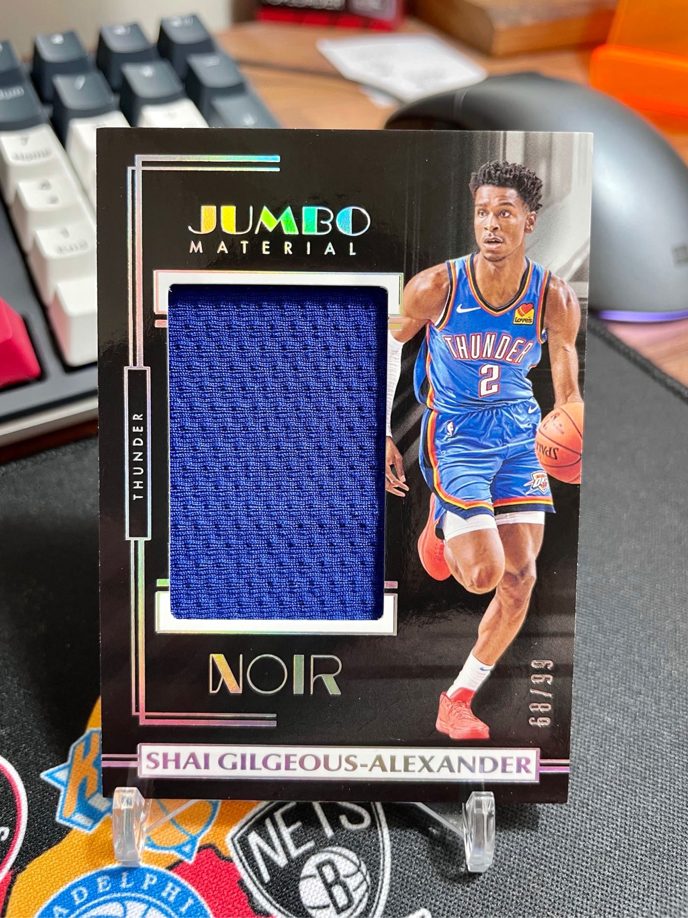 SGA SHAI GILGEOUS-ALEXANDER 限量/99 2019-20 黑國寶JUMBO 大塊球衣卡