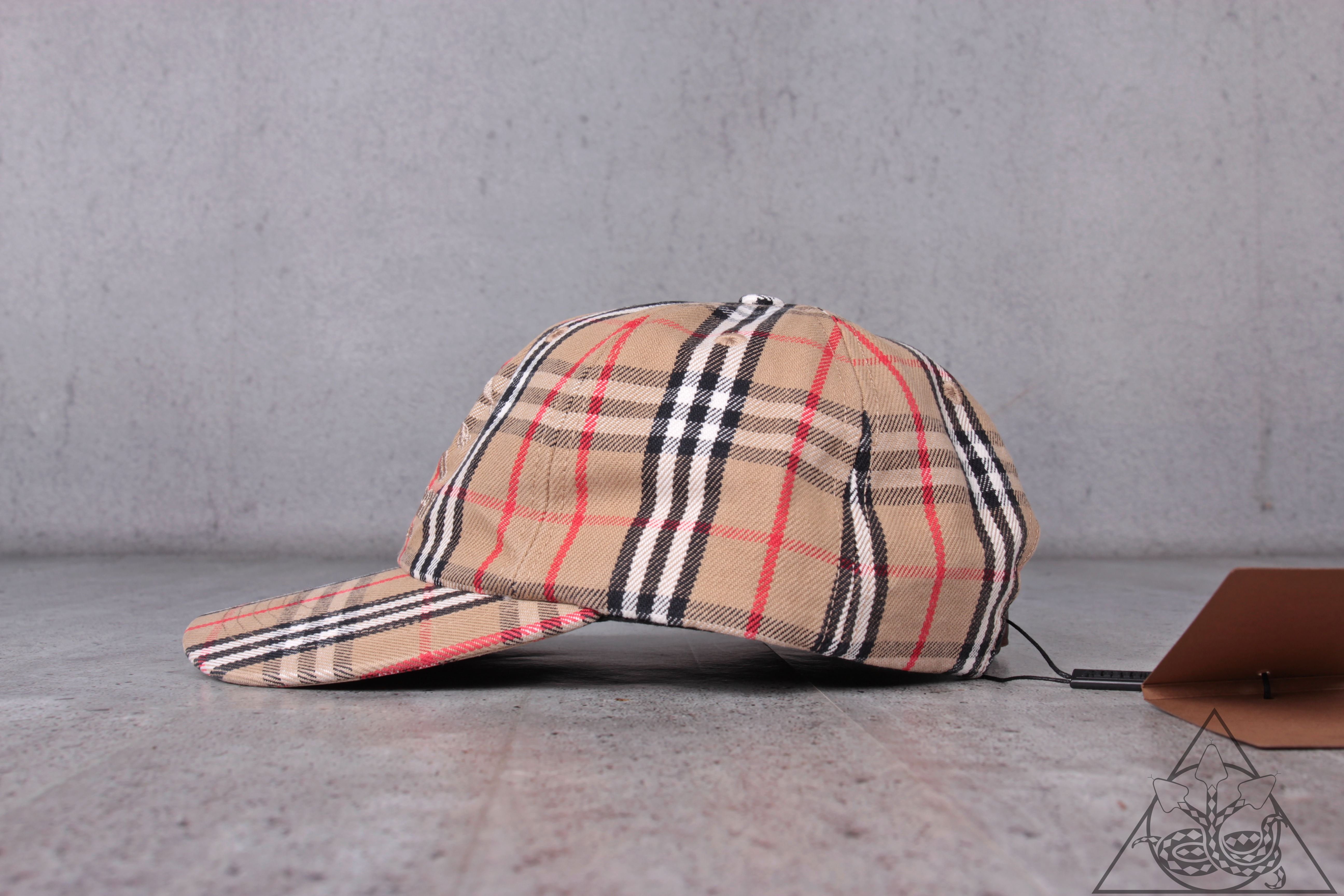 HYDRA】Supreme Burberry Denim 6-Panel 格紋單寧帽子老帽【SUP522