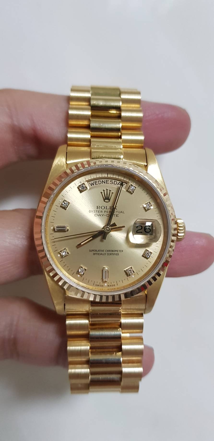 勞力士 rolex 18038 18k 金錶