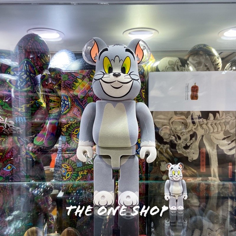 TheOneShop BE@RBRICK Tom Flocky 湯姆貓 貓鼠 植絨 庫柏力克熊 400% 100%