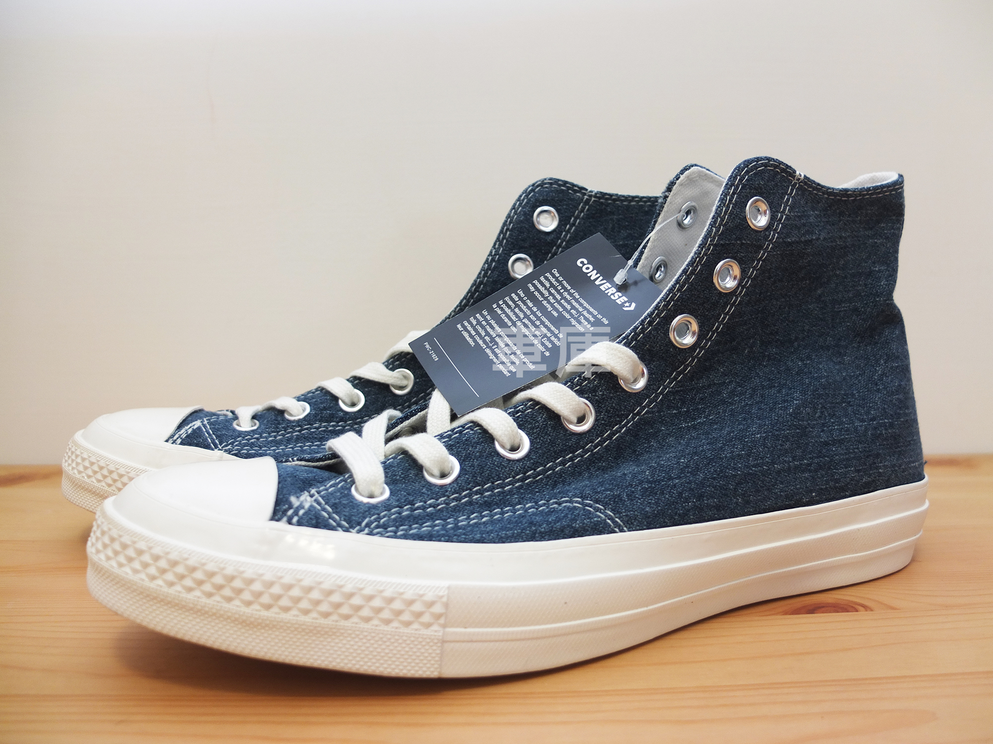 US 10 Converse Chuck Taylor All-Star 70s Hi Renew Denim 牛仔丹寧