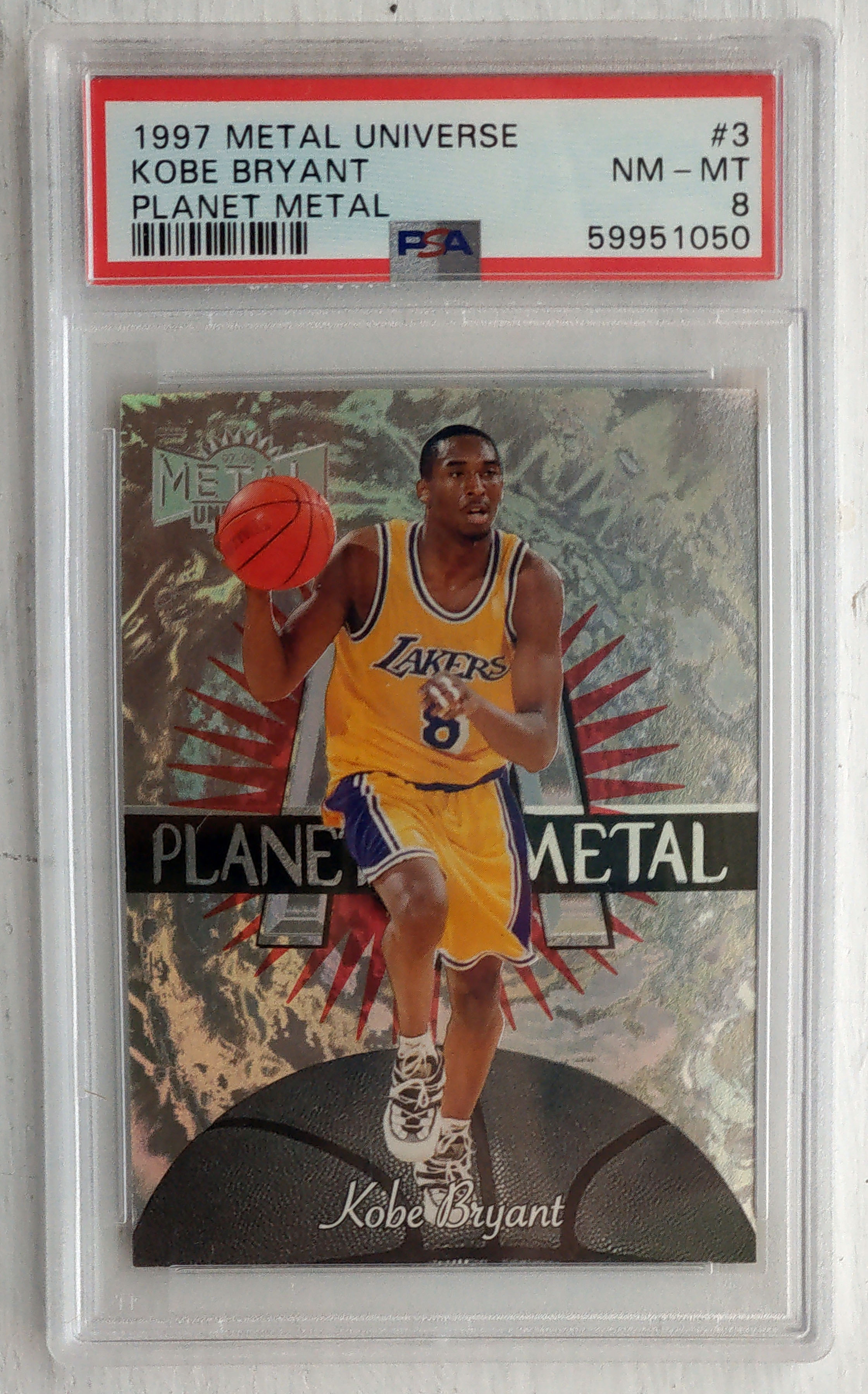 1997-98 Metal Universe Planet Metal #3 Kobe Bryant PSA8 | Yahoo