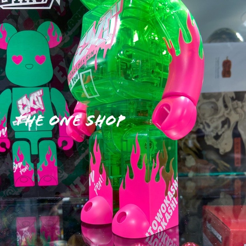 TheOneShop BE@RBRICK EXIT 綠色透明果凍熊日本搞笑藝人團體聯名庫柏