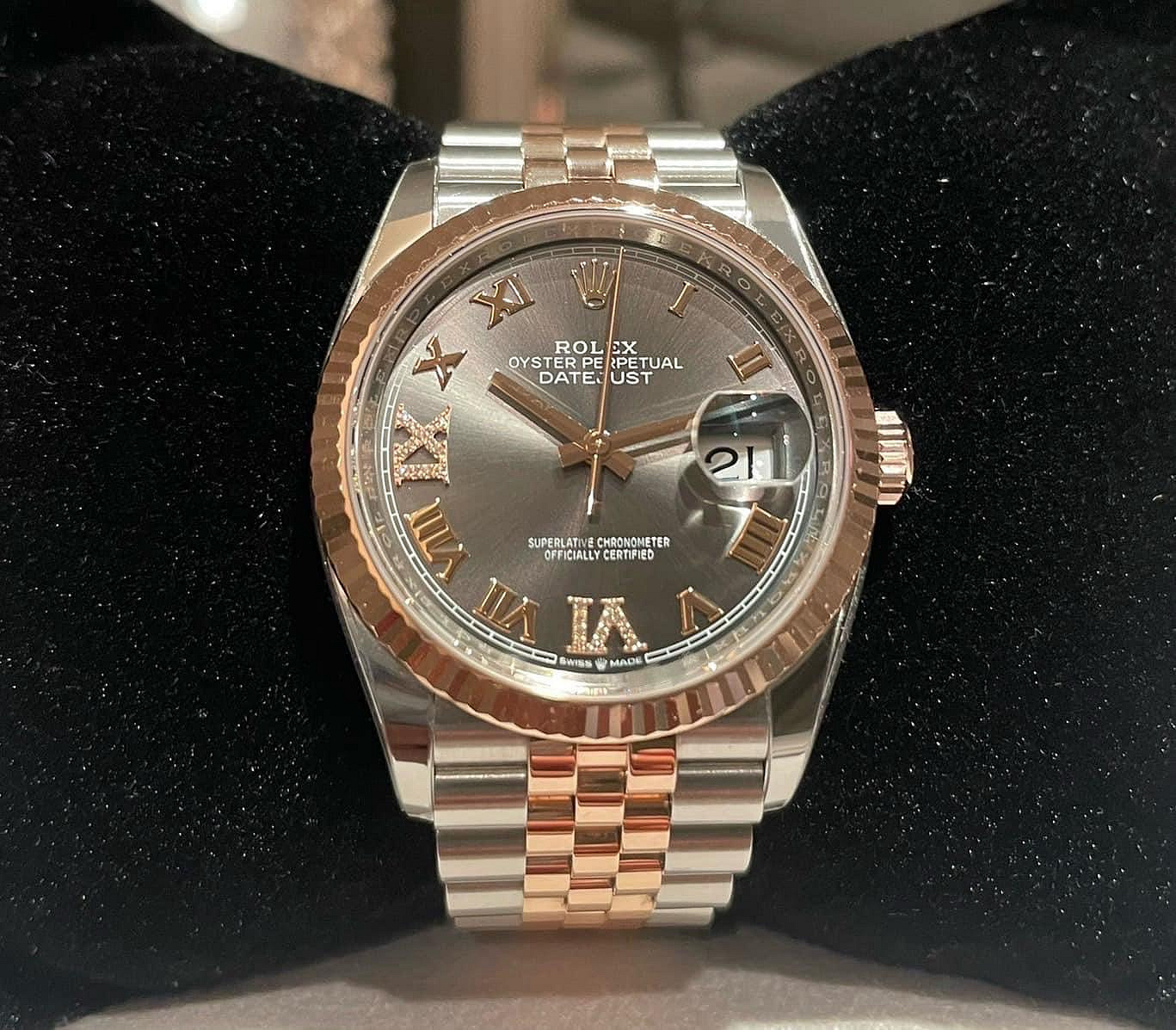 ROLEX 勞力士 DATEJUST Il 126231 永恆玫瑰金 羅馬鑲鑽時標 紀念型5格鍊帶款