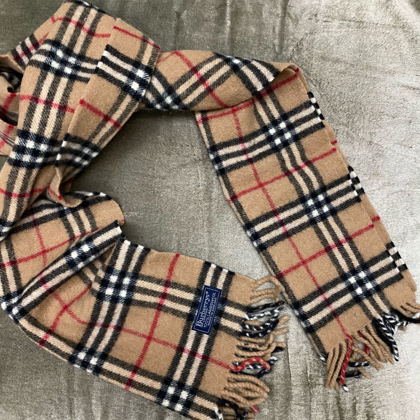 Burberry 精典格紋圍巾160cm 瑞奇二手精品| Yahoo奇摩拍賣