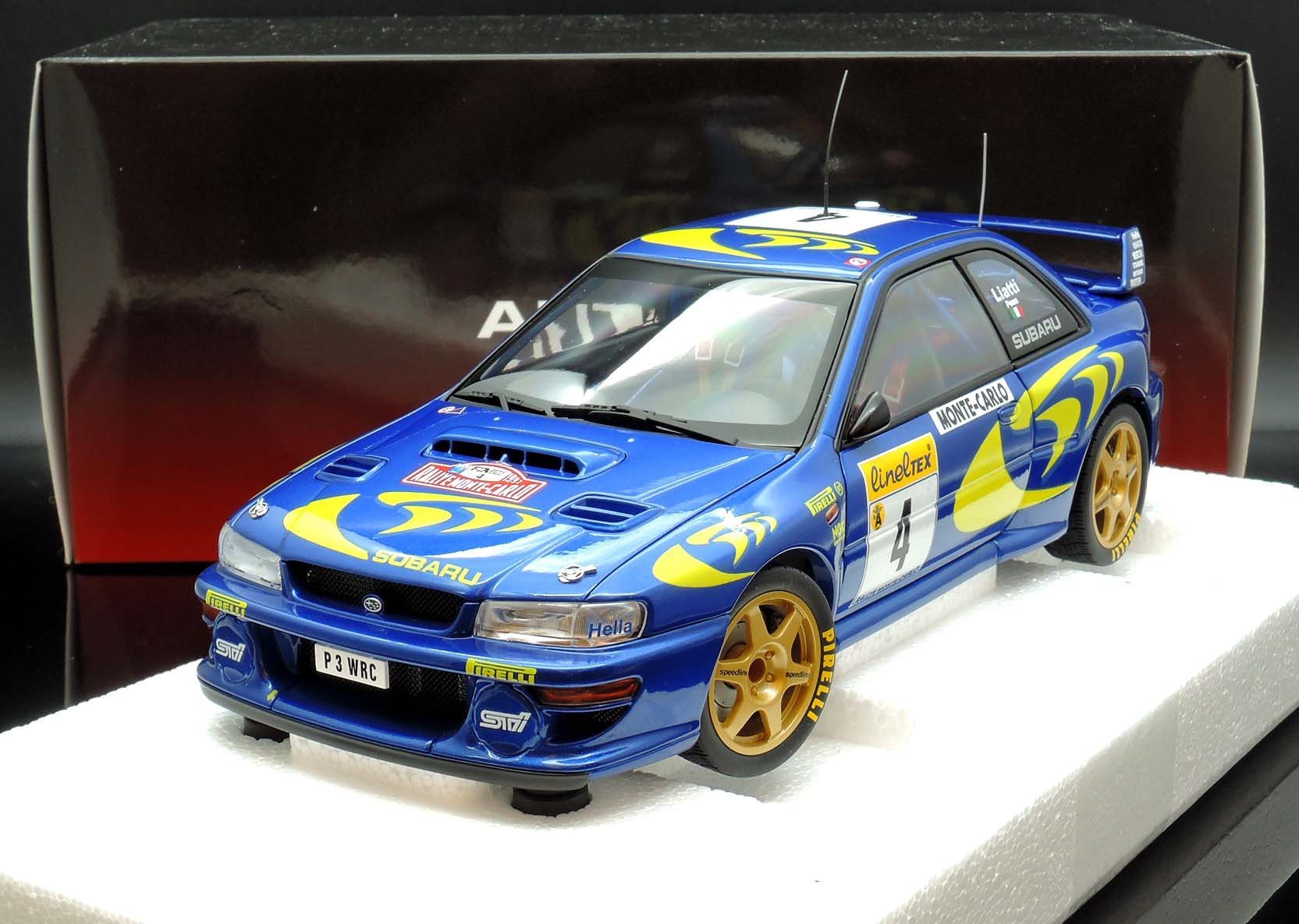 M.A.S.H】現貨特價Autoart 1/18 Subaru Impreza WRC 1997 #4 合金全可