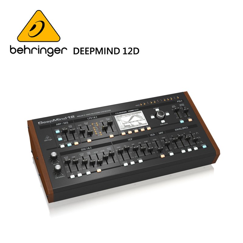 BEHRINGER DEEPMIND 12D 桌面和弦類比合成器(具有12種真實的模擬語音