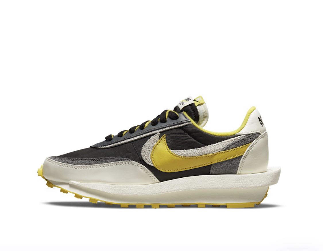 全新UNDERCOVER X SACAI X NIKE LDWAFFLE 黑白黃黃勾三方聯名DJ4877