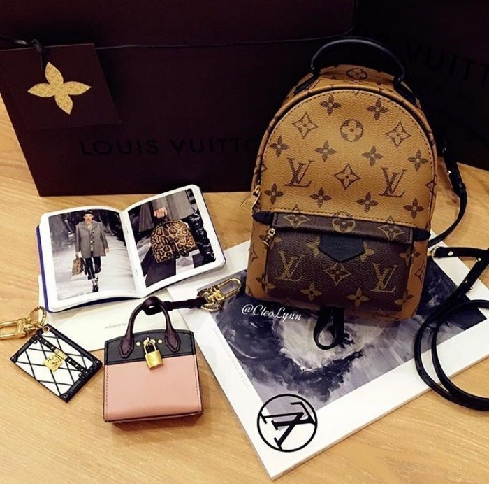 Louis Vuitton Palm Springs Mini Monogram 迷你後背包焦糖/駝| Yahoo