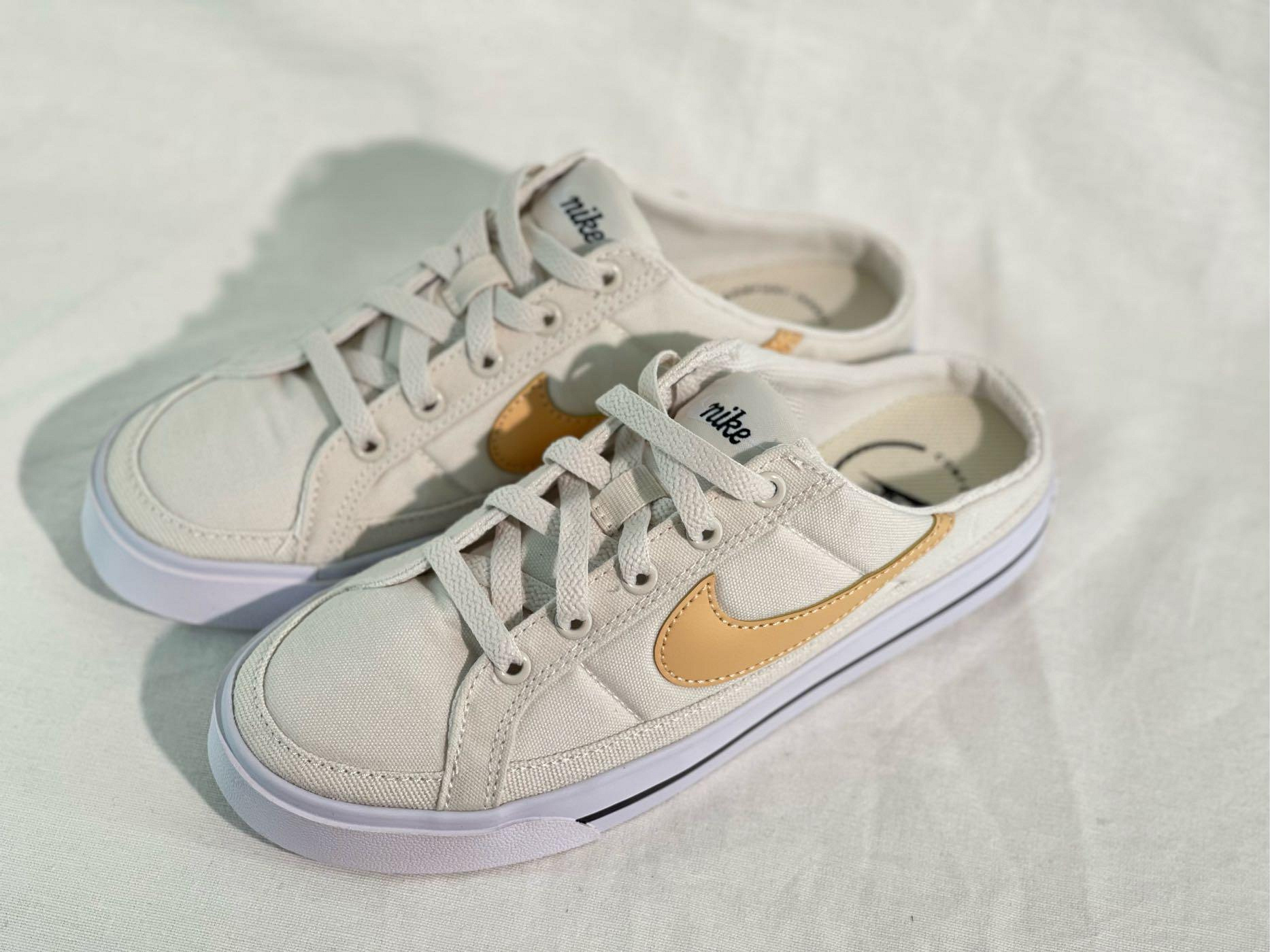 NIKE COURT LEGACY MULE 米色奶茶勾穆勒鞋懶人鞋女鞋DB3970-002