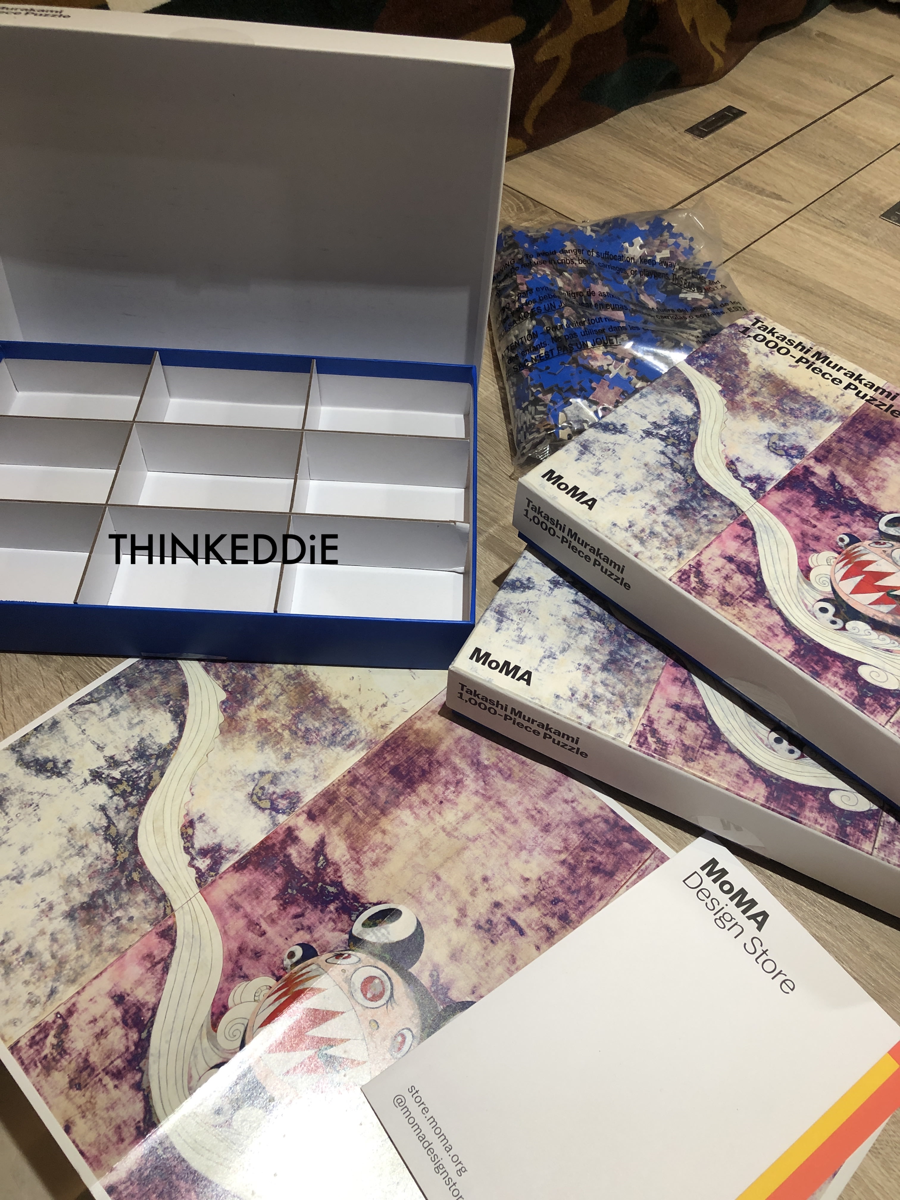 THINKEDDiE~全新正品現貨村上隆Takashi Murakami X MoMA puzzle 拼圖 