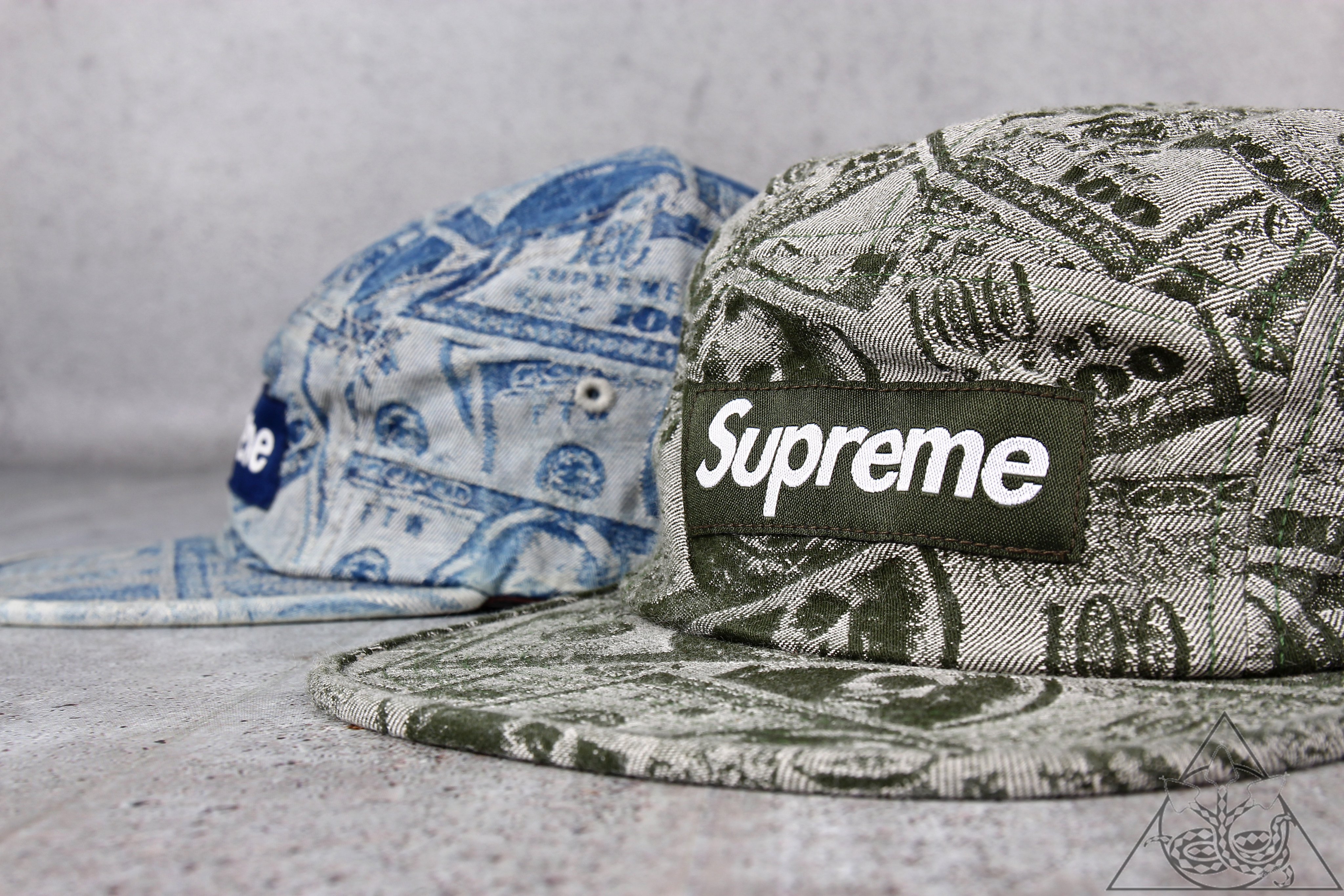 Supreme 100 shop dollar bill hat