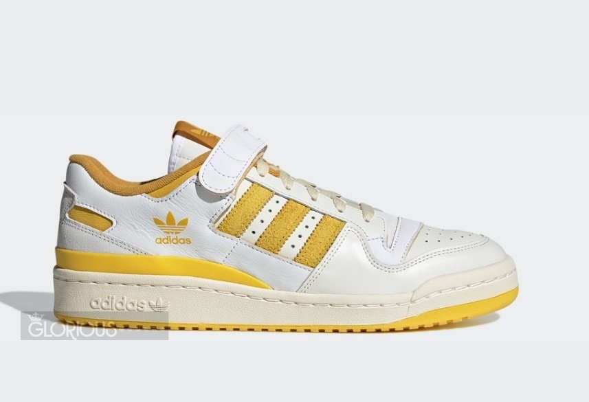 特賣開學季Adidas Forum 84 Low White Hazy Yellow 白黃運動鞋【GL代購